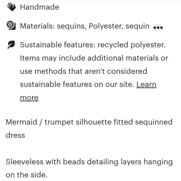 Silver, Backless, V Neck, Draped Rhinestone,  Contras Sequined Mermaid G… - Picture 15 of 16